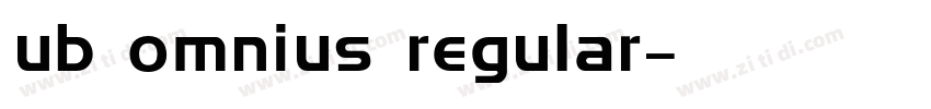 ub omnius regular字体转换